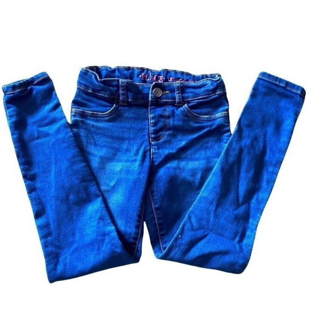 Children's Place girl's leggings Broke wash blue jeans Girls 6‎